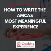 AMCAS Most Meaningful Experience