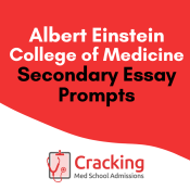 Albert Einstein College of Medicine Secondary Application Essay Prompts