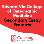 Edward Via College - VCOM Secondary Application Essay Prompts