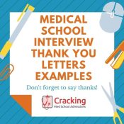 Medical school interview thank you letter
