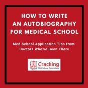 how to write an autobiography for medical school